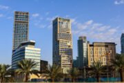 Riyadh, Saudi Arabia - Mar 25 2024,King Abdullah Financial District  , KAFD business towers