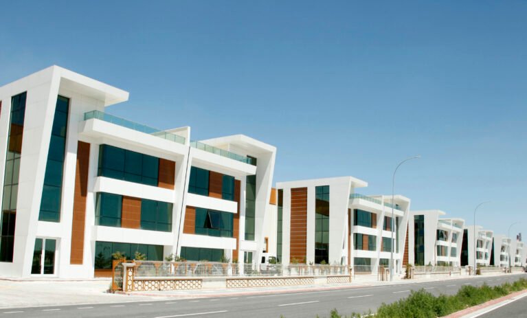 Modern glass office architectur